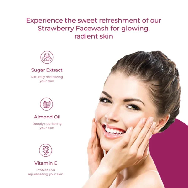 Sugar Strawberry Facewash - Image 3